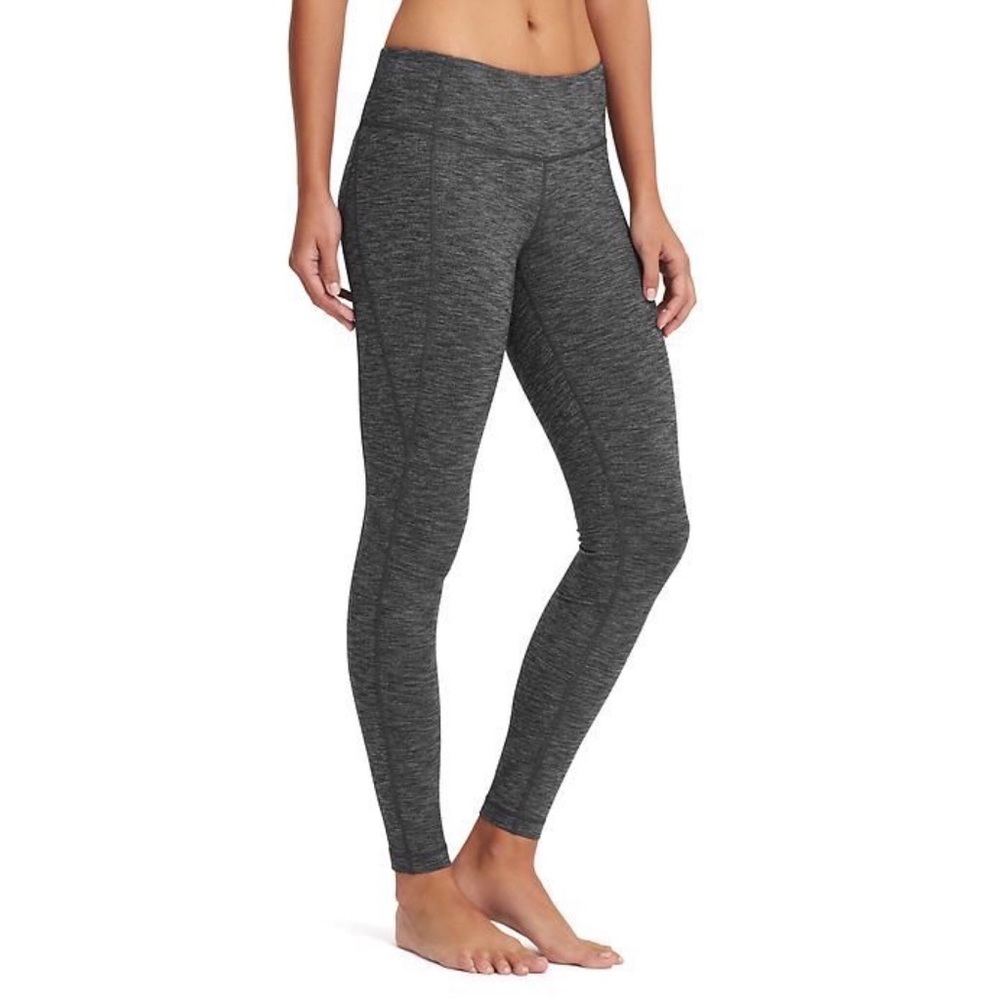 Athleta Women's Heathered Charcoal Gray Leggings